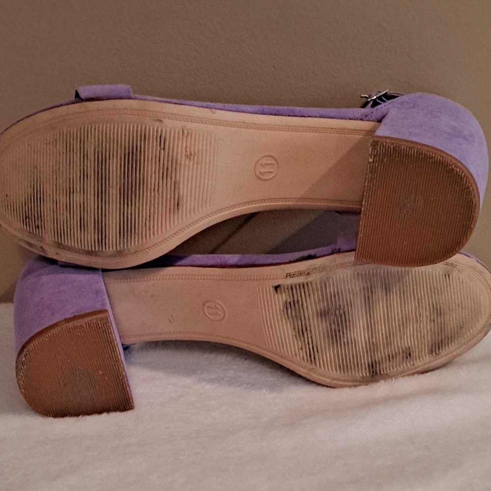 A New Day Lilac Sandals Sz 11 - Picture 6 of 8
